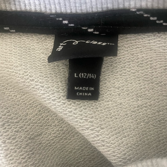 Art Class Girls Size L Gray Sunset Graphic Lightweight Sweatshirt Long Sleeve - Picture 3 of 6